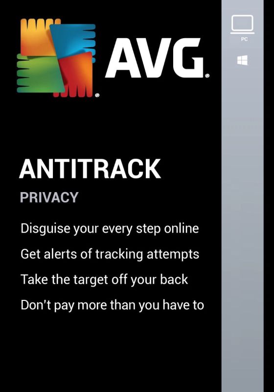 AVG AntiTrack - 3 Dispositivos - 1 Anno PC