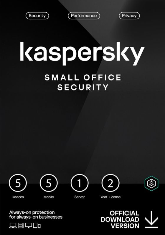 Kaspersky Small Office Security 2026 - 5 Geräts - 5 Benutzers - 2 Jahrs PC, Mac, iOS, Android