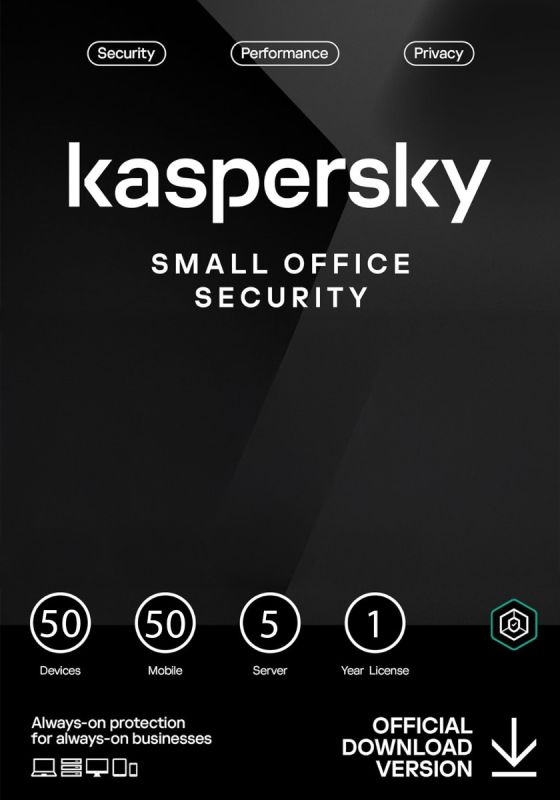 Kaspersky Small Office Security 2026 - 50 Geräts - 50 Benutzers - 1 Jahr PC, Mac, iOS, Android