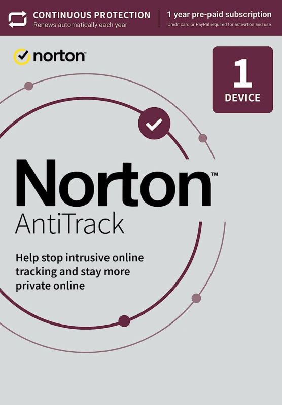 Norton AntiTrack 2026 - 1 Urządzenie - 1 Rok PC, Mac, iOS