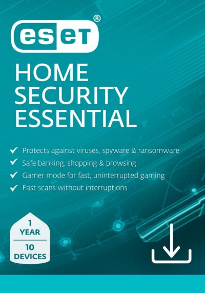 ESET HOME Essential 2025 - 10 Devices - 1 Year