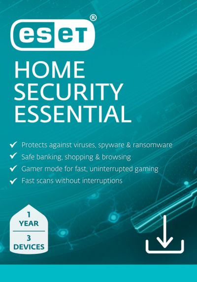 ESET HOME Essential 2025 - 3 Devices - 1 Year