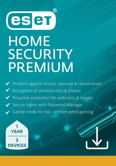 ESET HOME Premium 2025 - 3 Devices - 1 Year