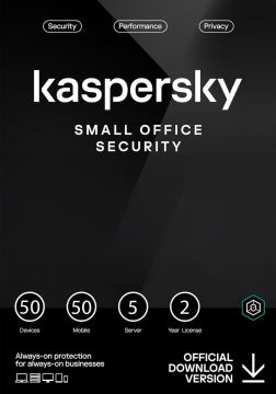 Kaspersky Small Office Security 2026 - 50 Enheds - 50 Brugers - 2 Års
